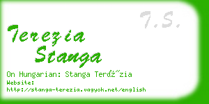 terezia stanga business card